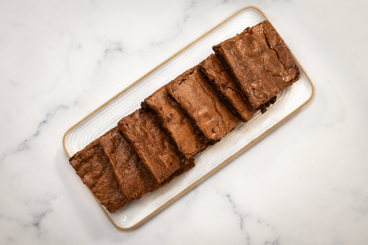 Brownie Box: 4 Large Classic Fudgy Brownies